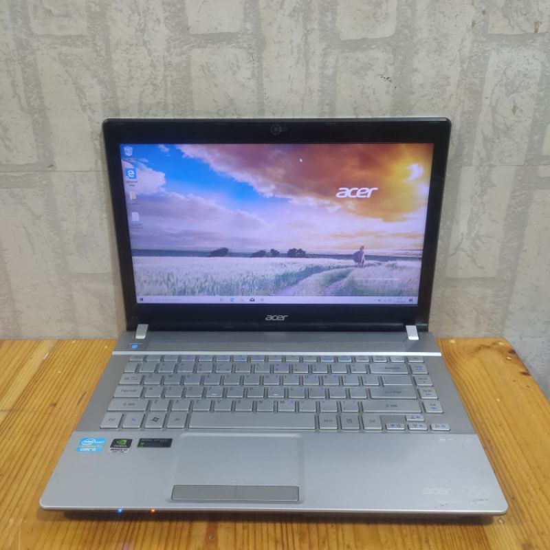 Laptop Acer V3-471G, #DualVga, Gaming Editing Ok, Black Silver
