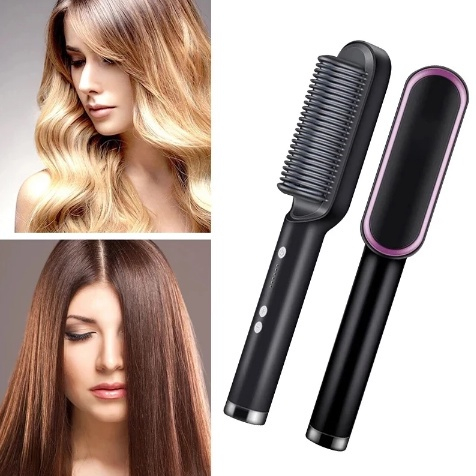 SALE PROMO!! Sisir Catok Elektrik Pelurus Rambut Curler 2 in 1 catokan sisir listrik Hair Straightener Multifungsi