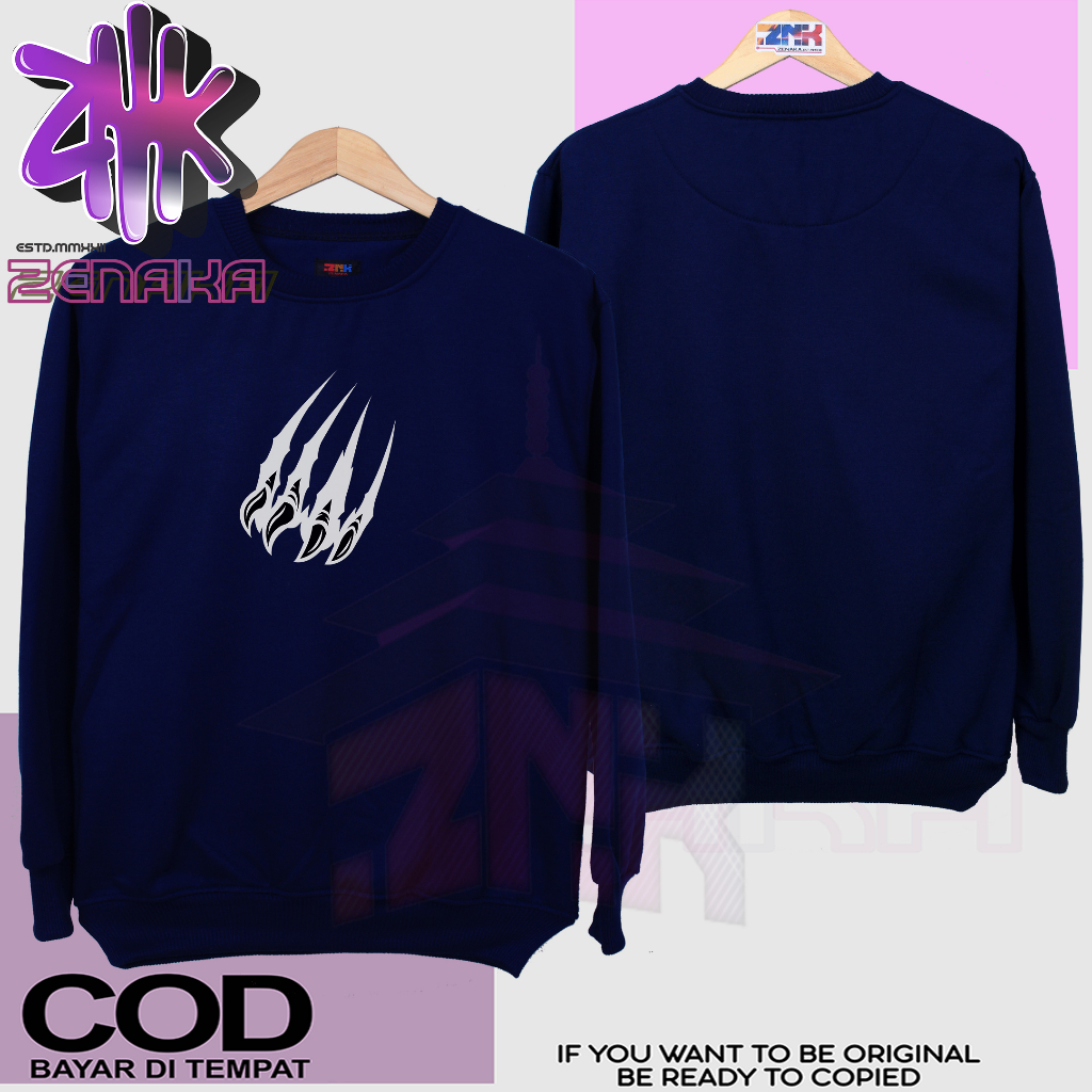 Zenaka Crewneck pria distro aesthetic Crewneck pria oversize tebal polos mint Sweater pria distro keren 2023 Sweater pria distro tebal aesthtetic Jaket pria keren distro terbaru 2023 Hoodie pria distro aesthetic graffity simple garfield