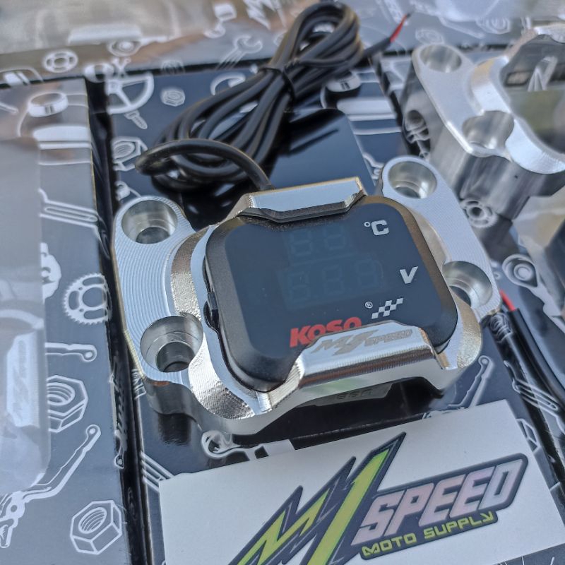 RAISER NINJA R OLD SET VOLTMETER KOSO 2 IN 1 SUHU DAN AKI RESER NINJA R OLD SET VOLTMETER KOSO ORIGI