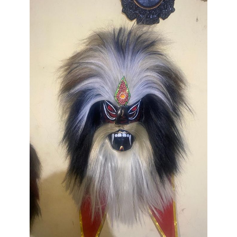 TOPENG GANONG ATAU TOPENG BUJANG GANONG MATA KACA MUKA HITAM