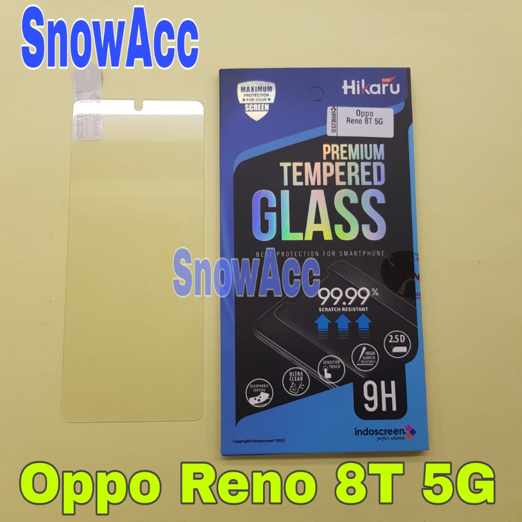 Hikaru Tempered Glass OPPO Reno 8T 5G Anti Gores Kaca OPPO Reno 8T 5G