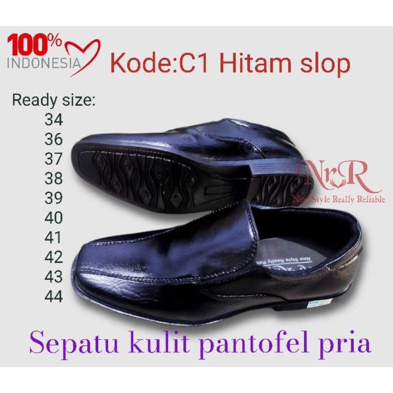 Sepatu Pantofel Pria Pantofel Hitam Pria Sepatu Pantofel Pria Sepatu Kulit Kerja Formal Pria Anak anak Remaja Dan Dewasa