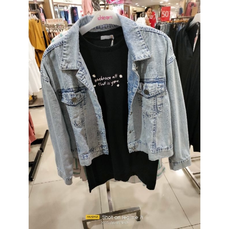 Jaket Jeans Wanita Brand Chic Girl ORI 100%