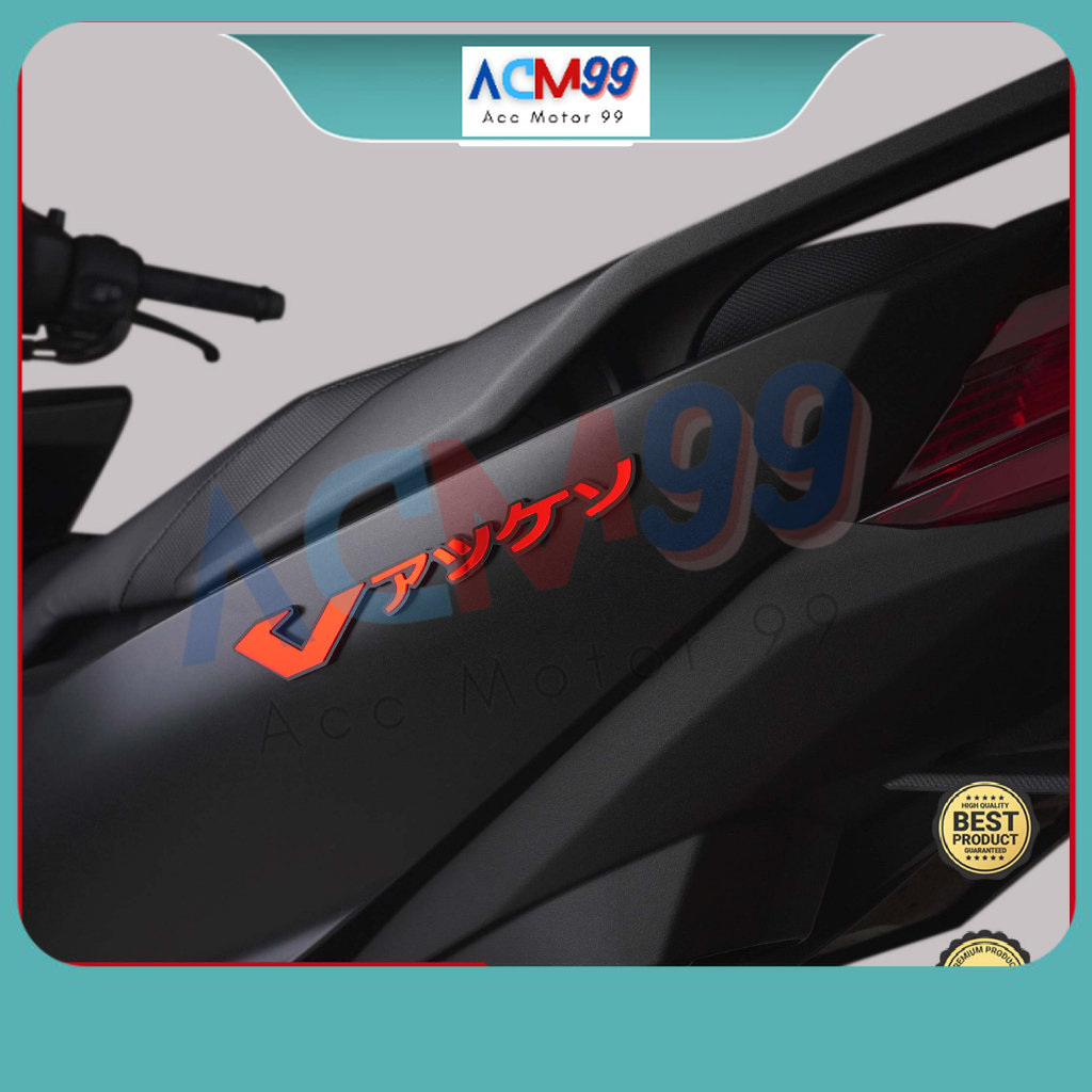 2pcs Emblem logo Vario timbul akrilik garnish vario