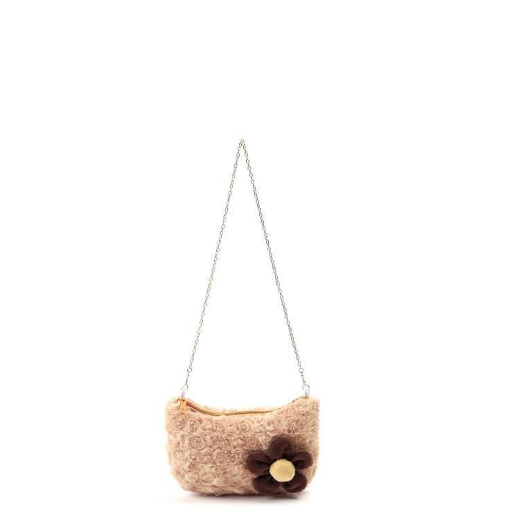 TAS SLING BAG WANITA MOTIF BUNGA TAS SELEMPANG BULU