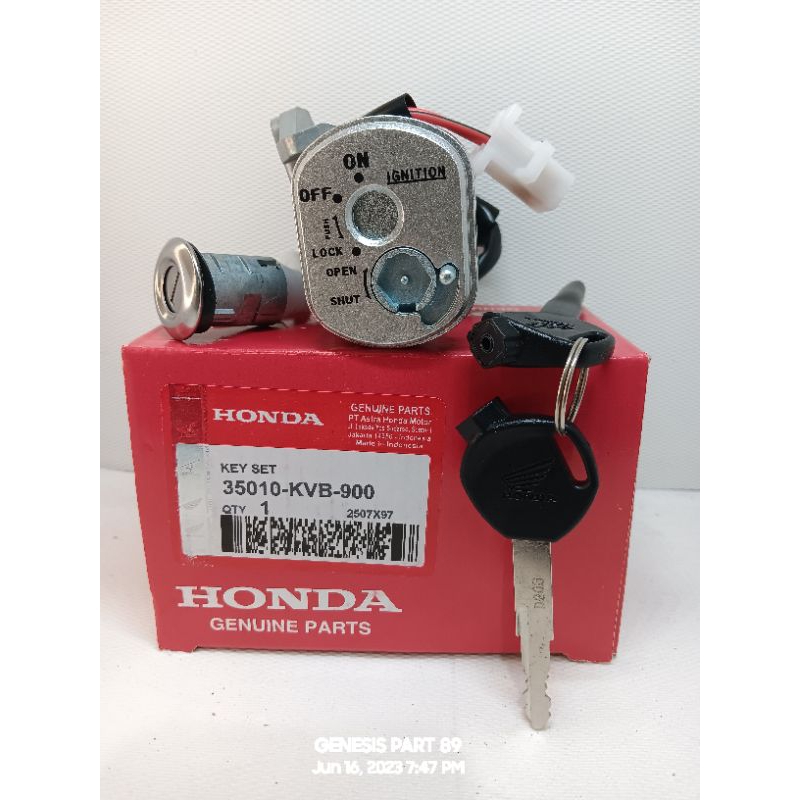 KUNCI KONTAK VARIO 110 LAMA/VARIO KARBU PLUS JOK BELAKANG KUNCI ORIGINAL