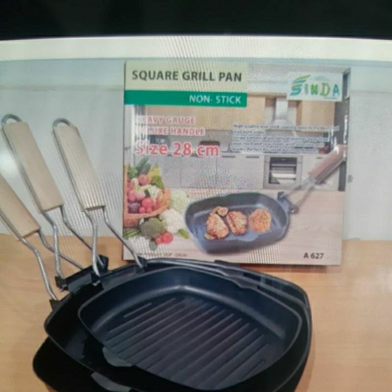 Square Grill Gsf 20cm / Panci Panggang Gsf 20cm / Grill Pan 20cm