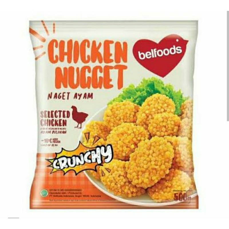 Nugget Ayam Cruncy Belfood 140 gr, Nugget Ayam Cruncy Belfoods 500 gr