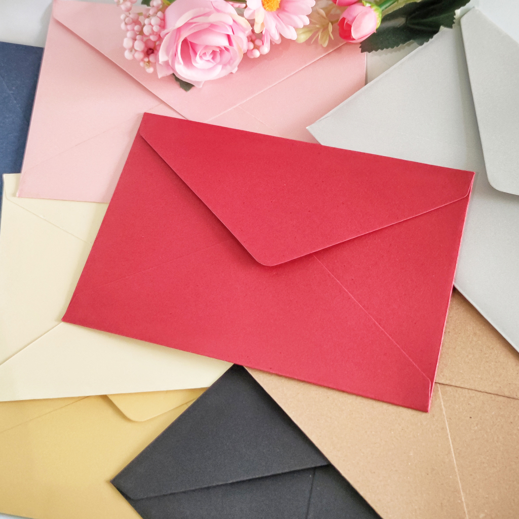 

AMPLOP POLOS A6 VINTAGE AESTHETIC / AMPLOP KARTU UCAPAN / UNDANGAN / KRAFT / ENVELOPE / COLORFUL