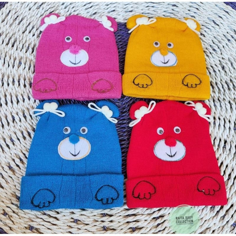 Topi kupluk bayi karakter