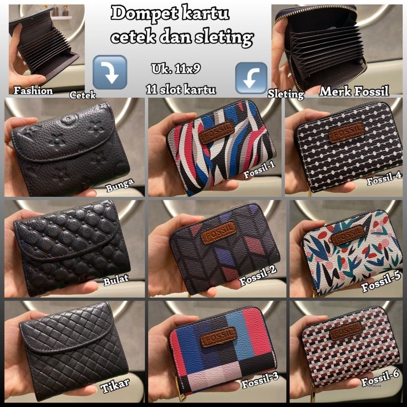 Dompet kartu 20 sekat / dompet kartu kulit / dompet kartu import murah / dompet kartu mini