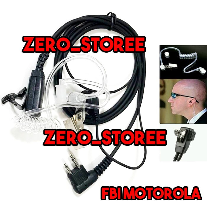 BAGUS Handsfree Earpiece Headset Earmic HT Motorola GP2000 CP1300 CP1660 GP88 GP3688 GP3188 HETSET HEadset Bkn Tali Sepatu FBI MOTOROLA CP GP