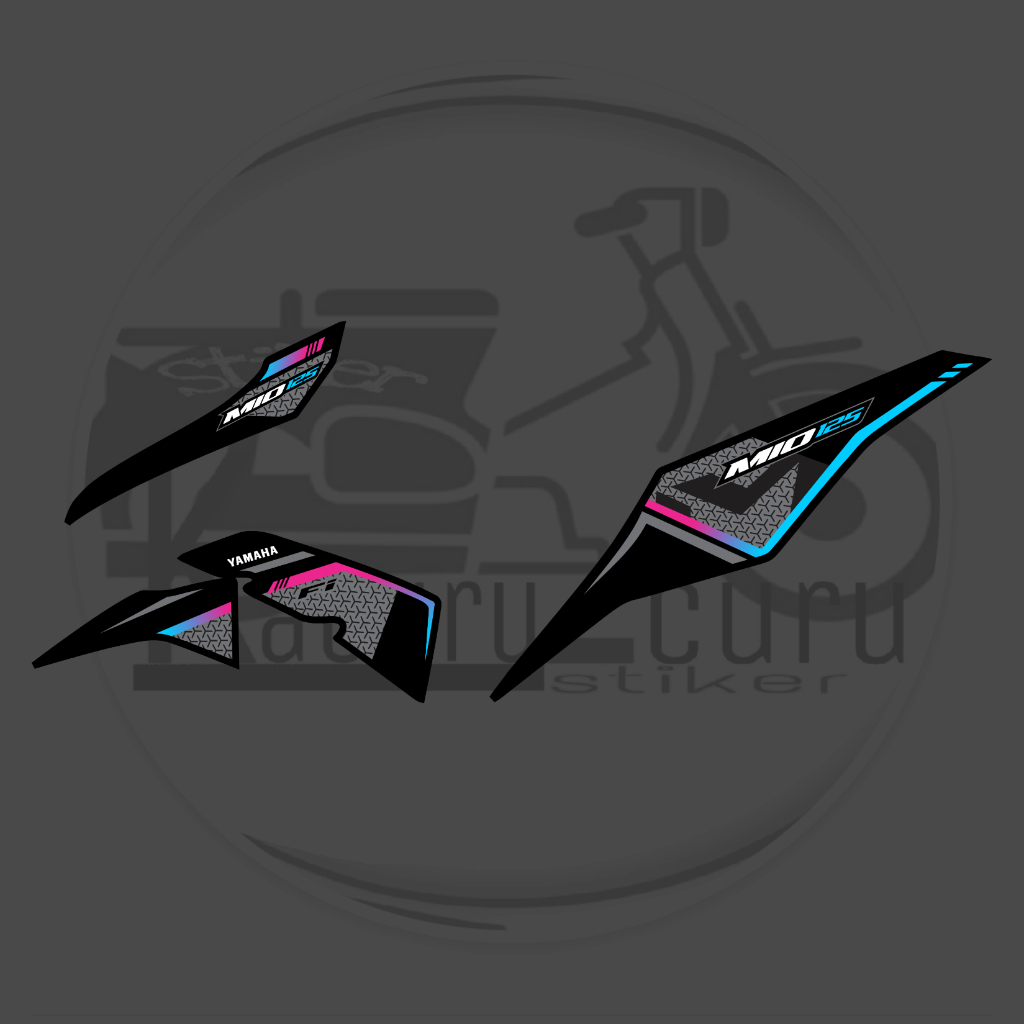 Stiker Mio M3/125/Z - Decal Striping Standar Mio M3/Mio 125/Mio Z - Stiker Striping Premium Racing -