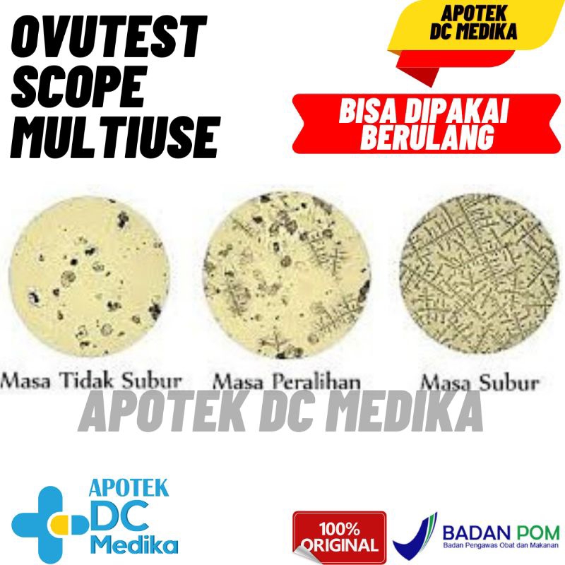 OVUTEST SCOPE / CEK MASA SUBUR / MULTIUSE / MULTI USE / BISA DIPAKAI BERULANG / MASASUBUR / OVULATION TEST / PROMIL / PROGRAM HAMIL