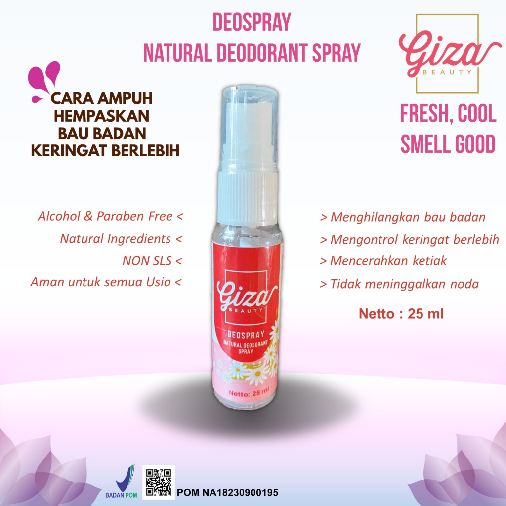Deodorant Alami Giza Beauty Menghilangkan Bau Badan
