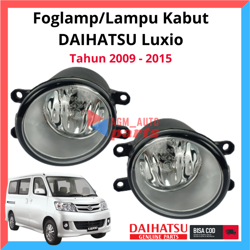 foglamp daihatsu luxio/lampu kabut daihatsu luxio / lampu bemper daihatsu luxio 2009 sampi 2016