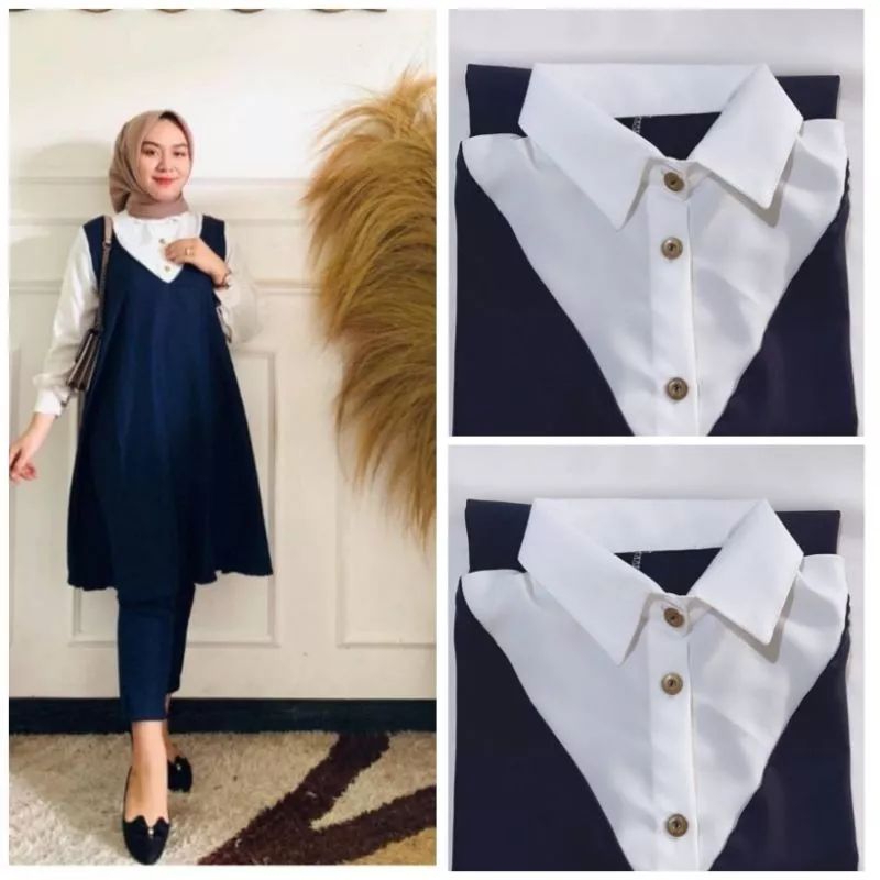 one set rompi wanita kekinian setelan rompi wanita import baju wanita