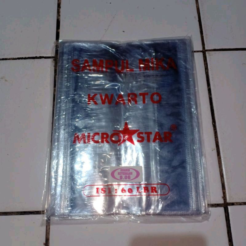 

Sampul Buku Plastik Mika KWARTO Kuarto Tebal Micro Star isi 10 lembar