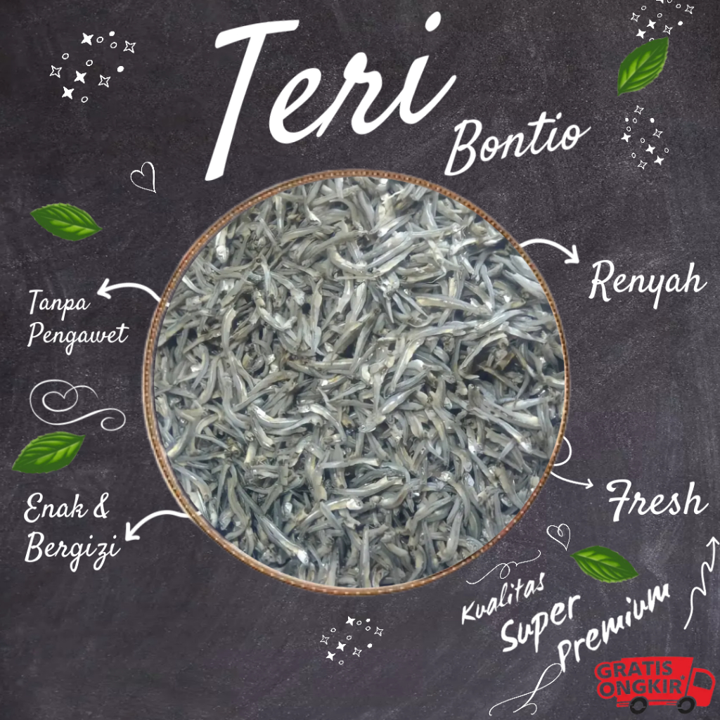 

Ikan Asin Teri Bontio 1kg Kulitas Super Premium