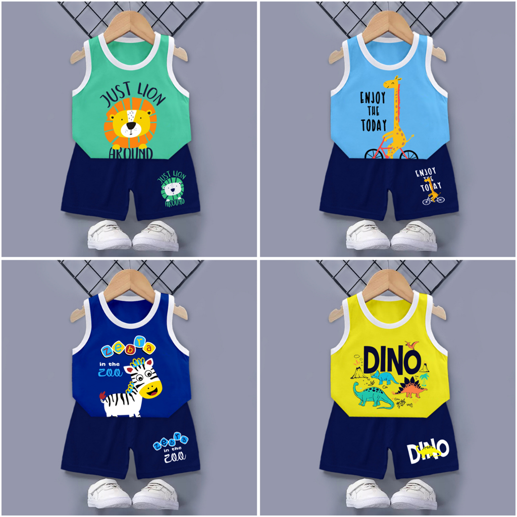 RAMORA SETELAN BAJU ANAK LAKI LAKI / BAJU SINGLET ANAK COWOK 1-6 TAHUN