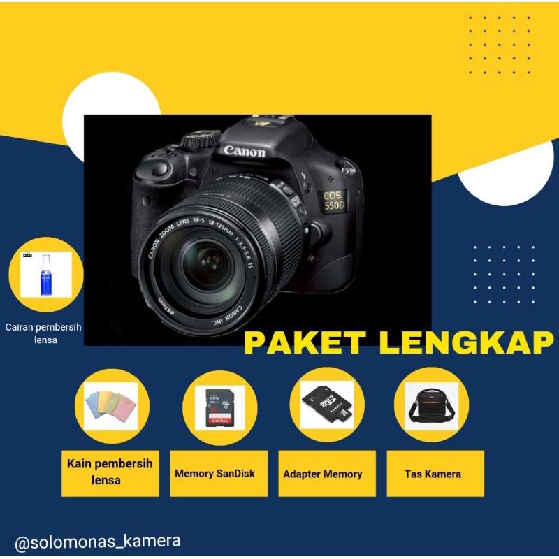 KAMERA CANON 550D MURAH BANYAK BONUS
