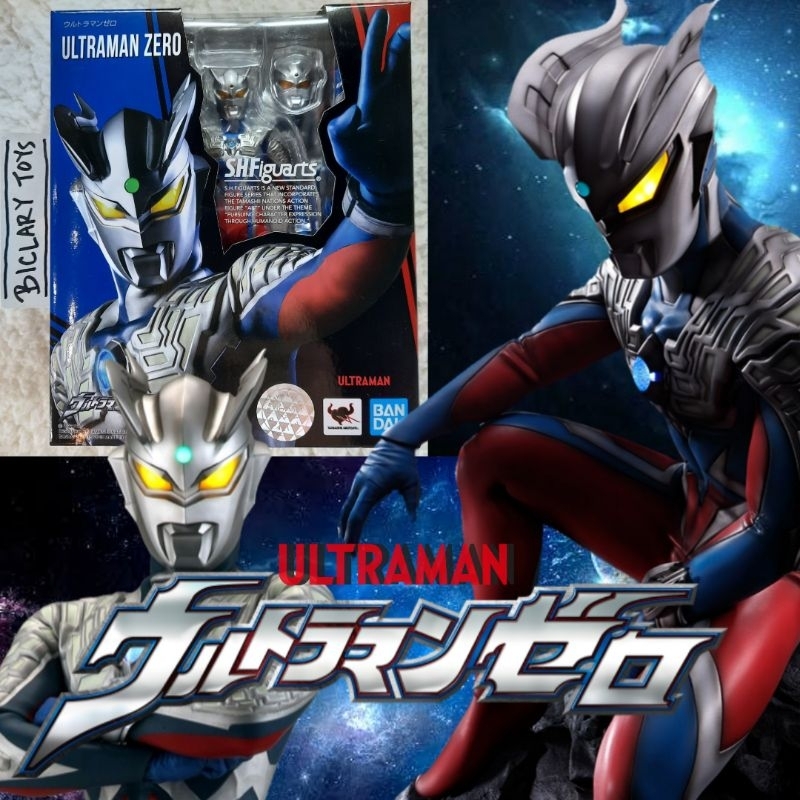 ORIGINAL SHF Ultraman Zero ORI Bandai Not Ultra Act Seven Taro Hayata Trigger Decker Blazar