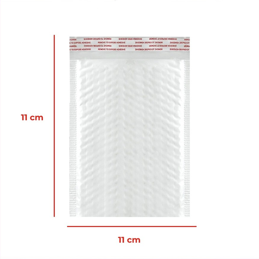 

10Pcs Bubble Mailer Putih Ukuran 11 x 11cm