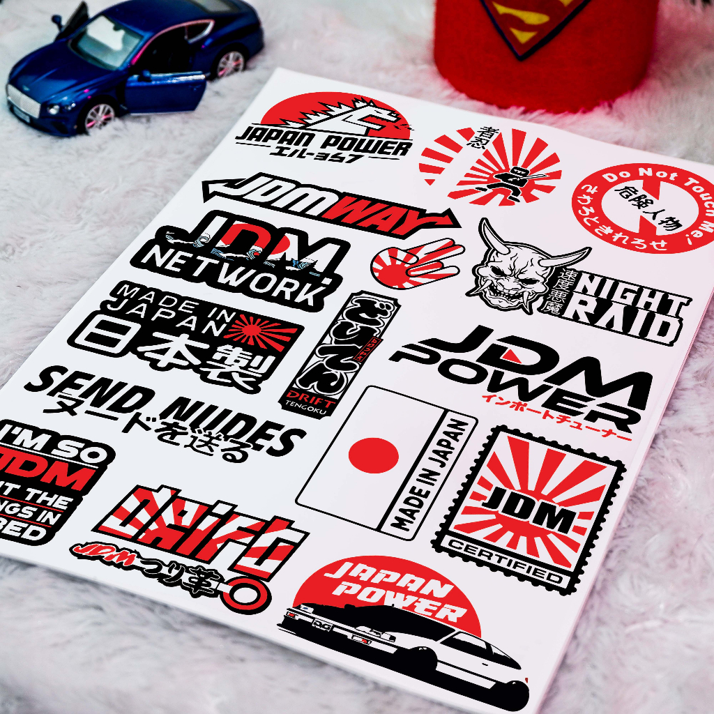 Stiker Mobil, Stiker JDM, Sticker JDM, Stiker Mobil JDM, Japanese Domestic Market, JDM01