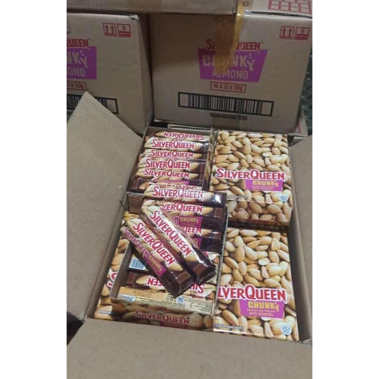 

READY!! SilverQueen Chunky Bar Mini Classic 26gr isi 12 (almond) ED Des 2025