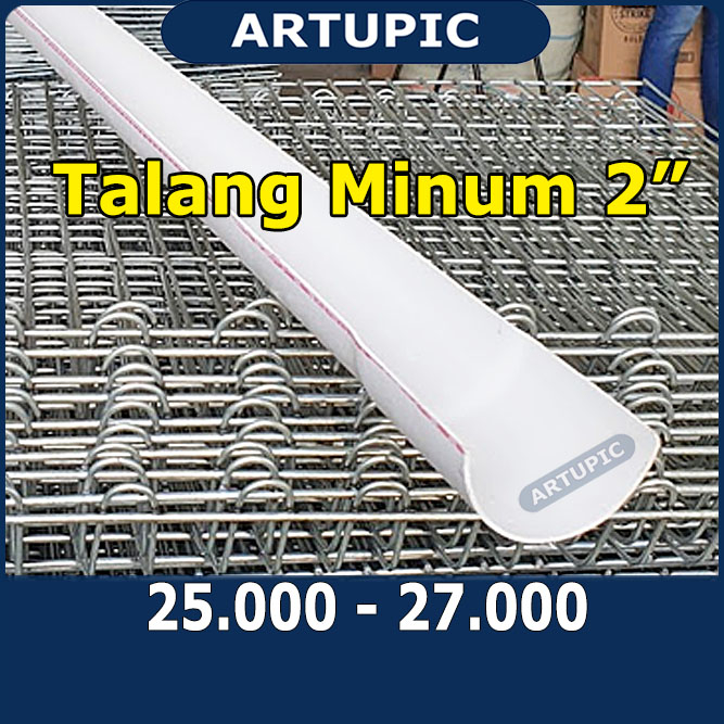 Talang Minum 2 inch Tempat Minum Ayam Pipa Belah 4 meter