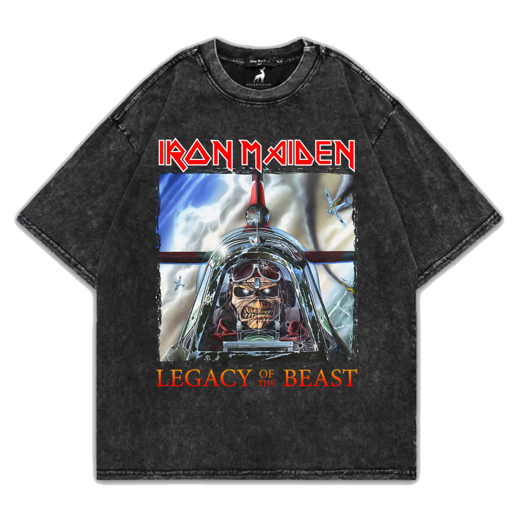 PolarVision T-Shirt Washed Oversize Iron Maiden