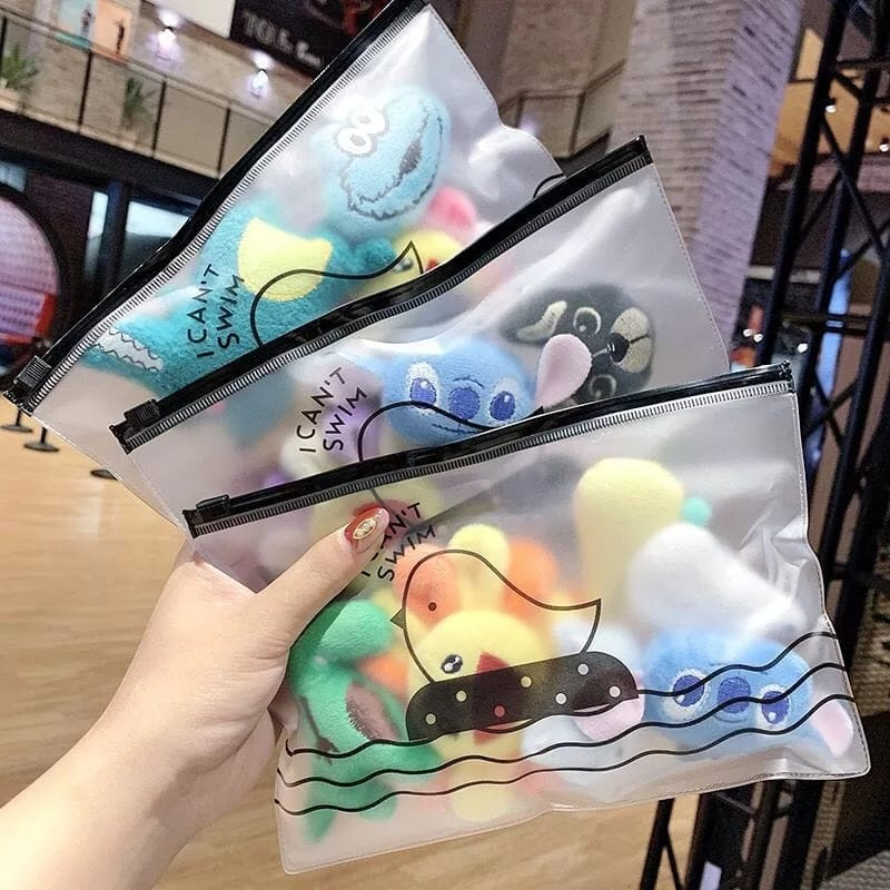 POUCH KOSMESTIK / TEMPAT AKSESORIS / ZIPPER BAG ORGANIZER BIRD / POUCH SEDANG SERUT