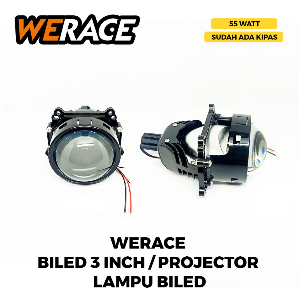 [WERACE] BILED 3&quot; 2,5&quot; 3 INCH 2,5 INCH LASER PROJECTOR PROJIE + KIPAS 55WATT | SHROUD BMW | DEVIL EYE REQUEST WARNA WERACE