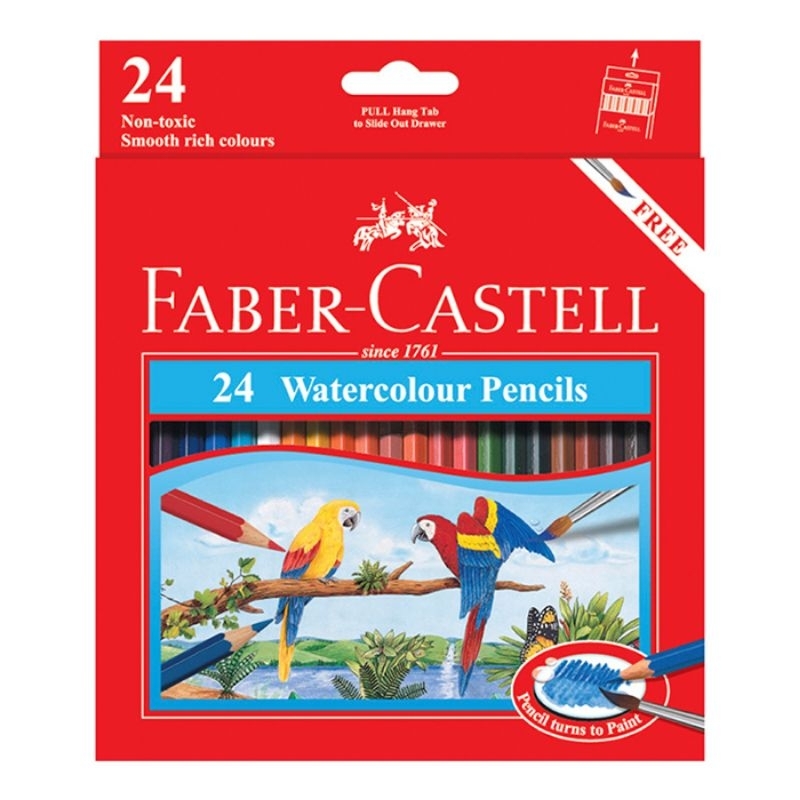 

Pensil warna watercolour Fabercastell 24 w pjg