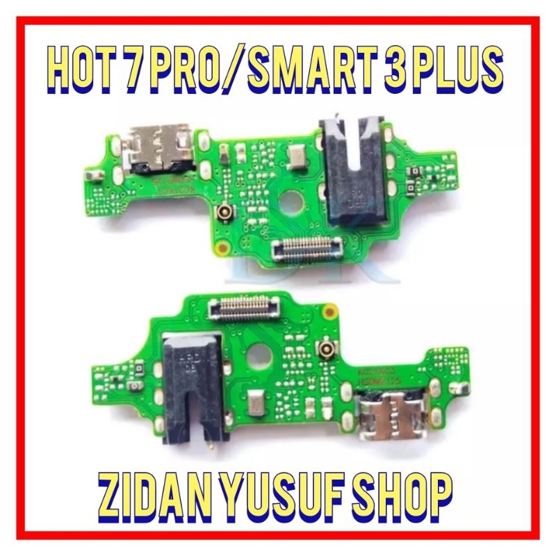 BOARD PAPAN KONEKTOR CONEKTOR CHARGER INFINIX HOT 7 PRO X625 / SMART 3 PLUS X627 PLUG IN MIC ORIGINAL