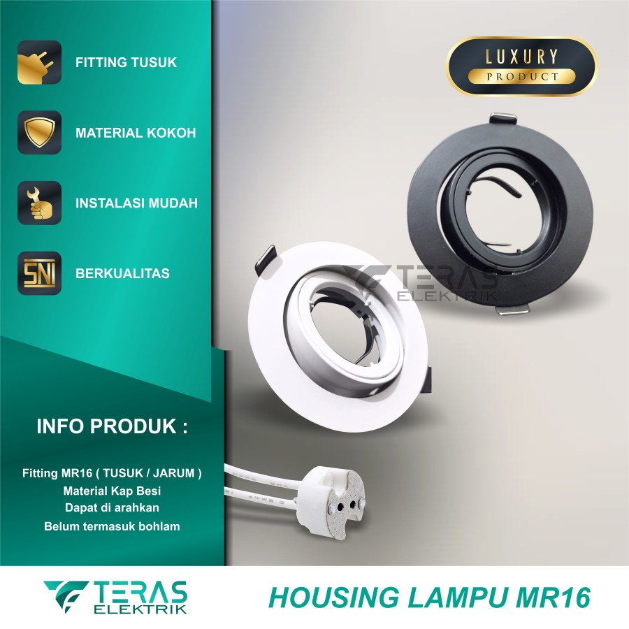 kap lampu downlight mr16 housing lampu sorot downlight