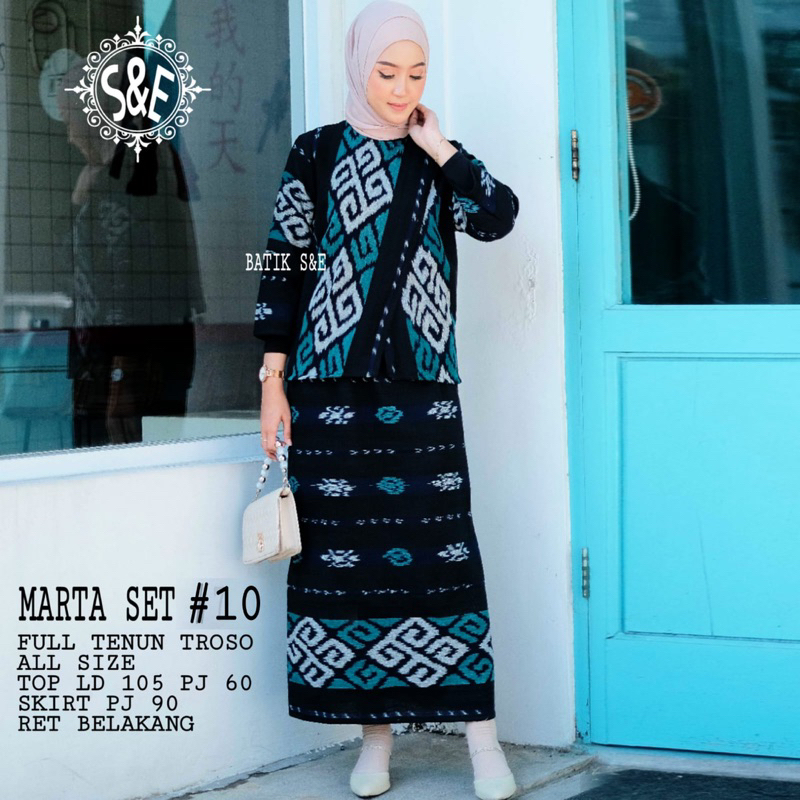 MARTA SET TENUN TROSO ORI SETELAN TENUN TROSO KEKINIAN