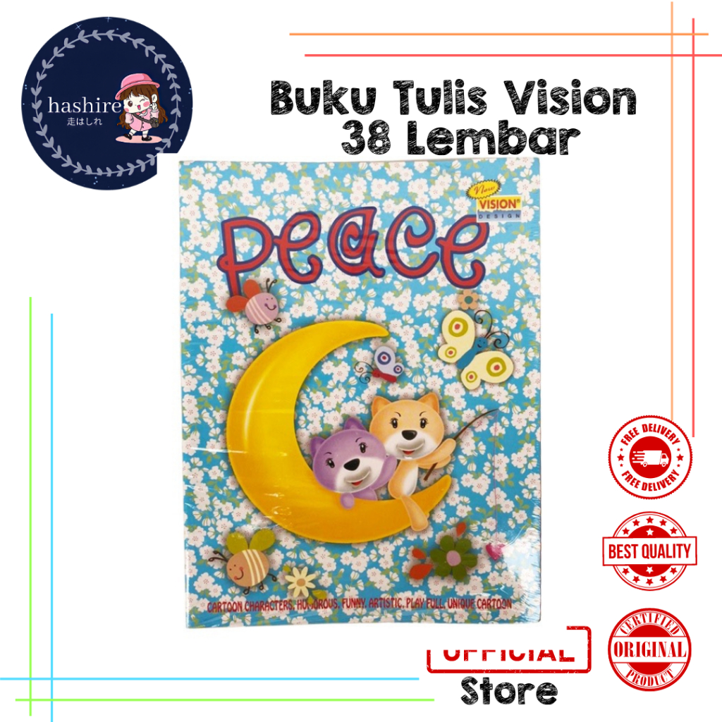 10pcs Buku Tulis VISION Garis 38lembar / 1pack Buku Tulis VISION 38 Lembar