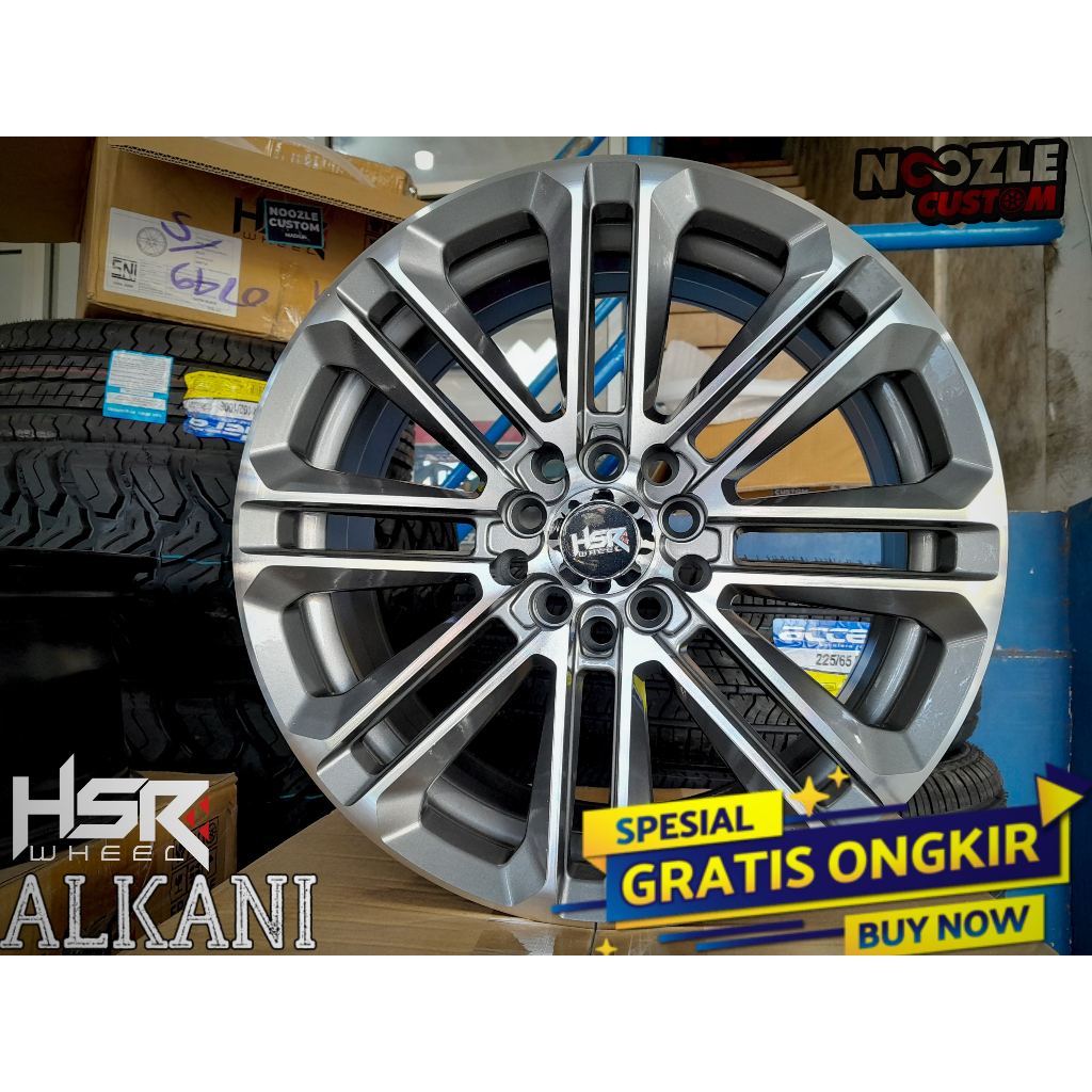 VELG MOBIL HSR R16 LUBANG 5 TYPE ALKANI PELEK RACING RING 16 HSR TERBARU