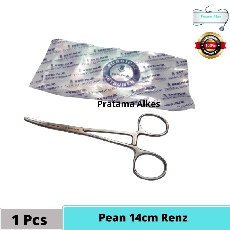 Klem Pean 14cm Renz Lurus / Bengkok 14 cm rochester pean lurus pean bengkok klem arteri artery clamp
