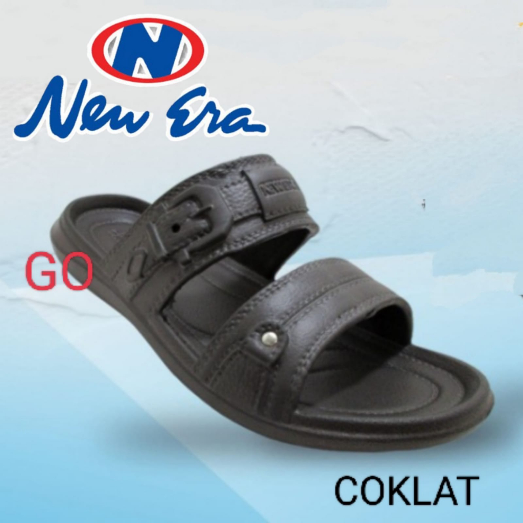 gof NEW ERA MB E 7032 Sandal Slop Karet Sandal Slop Pria Kekinian Sandal Pria Casual Sandal Slide 39-43