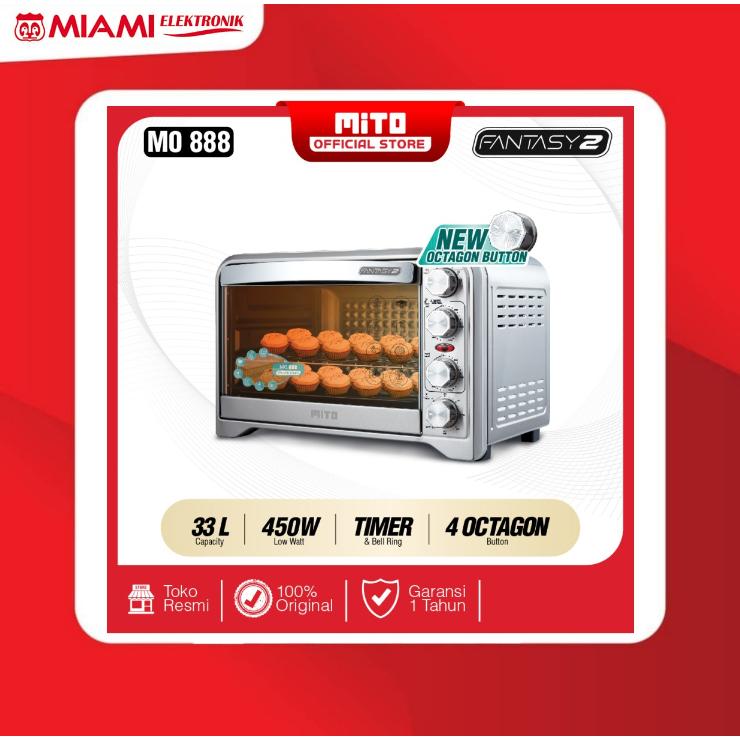 MITO Oven Listrik MO-888 Fantasy 2 Low Watt Pemanggang Kue