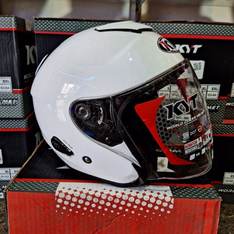 Helm Kyt Kyoto Solid Putih