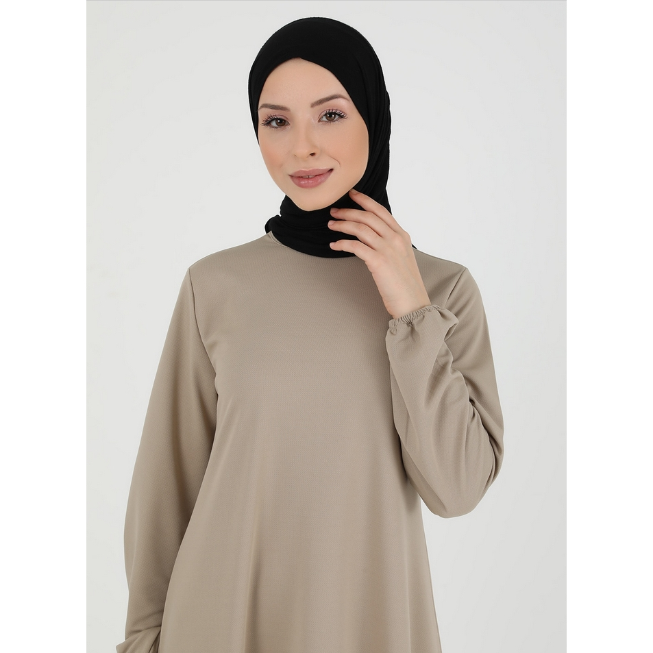 Gamis Polos Simple Katun Toyobo