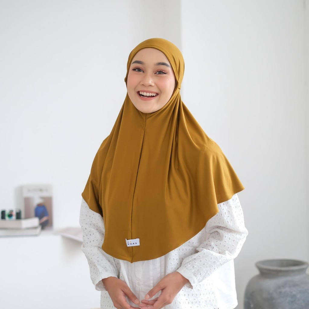 KENAN - HIJAB ALUNA || BERGO HAMIDAH NON PET BAHAN JERSEY // HAMIDAH TALI || HIJAB BERGO INSTAN ALUNA NON PET