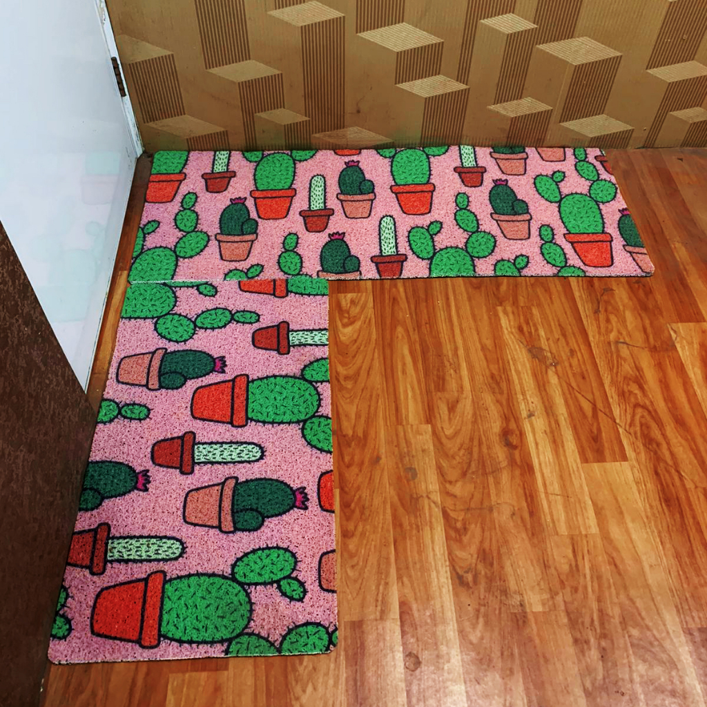 Keset Dapur 2 in 1 Set 40x60cm dan 40x120cm – Panjang Lembut Anti Slip