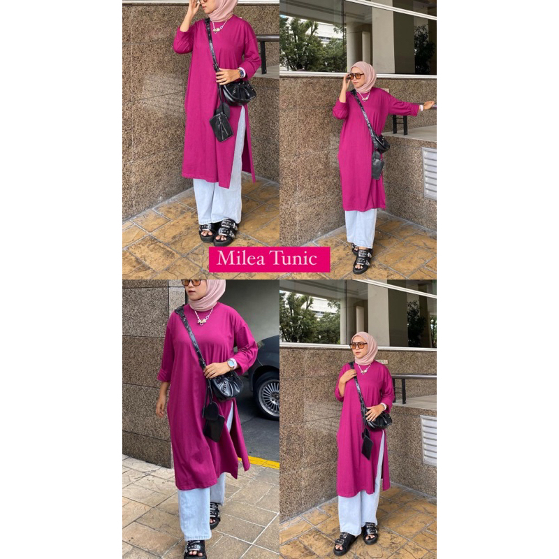 milea tunik / tunik kaos / midi dress