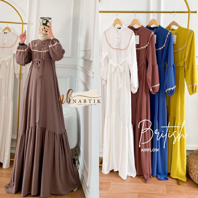 British + Aluna gown ORI nabtik murah