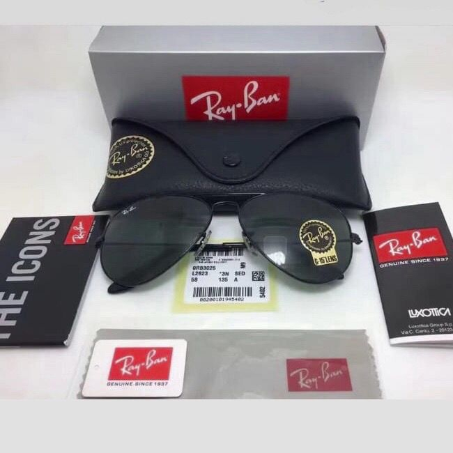 Kacamata Rayban Aviator Classic Sunglasses Original